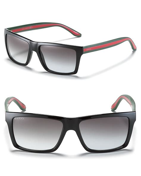 gucci black rectangular sunglasses|gucci rectangle sunglasses women.